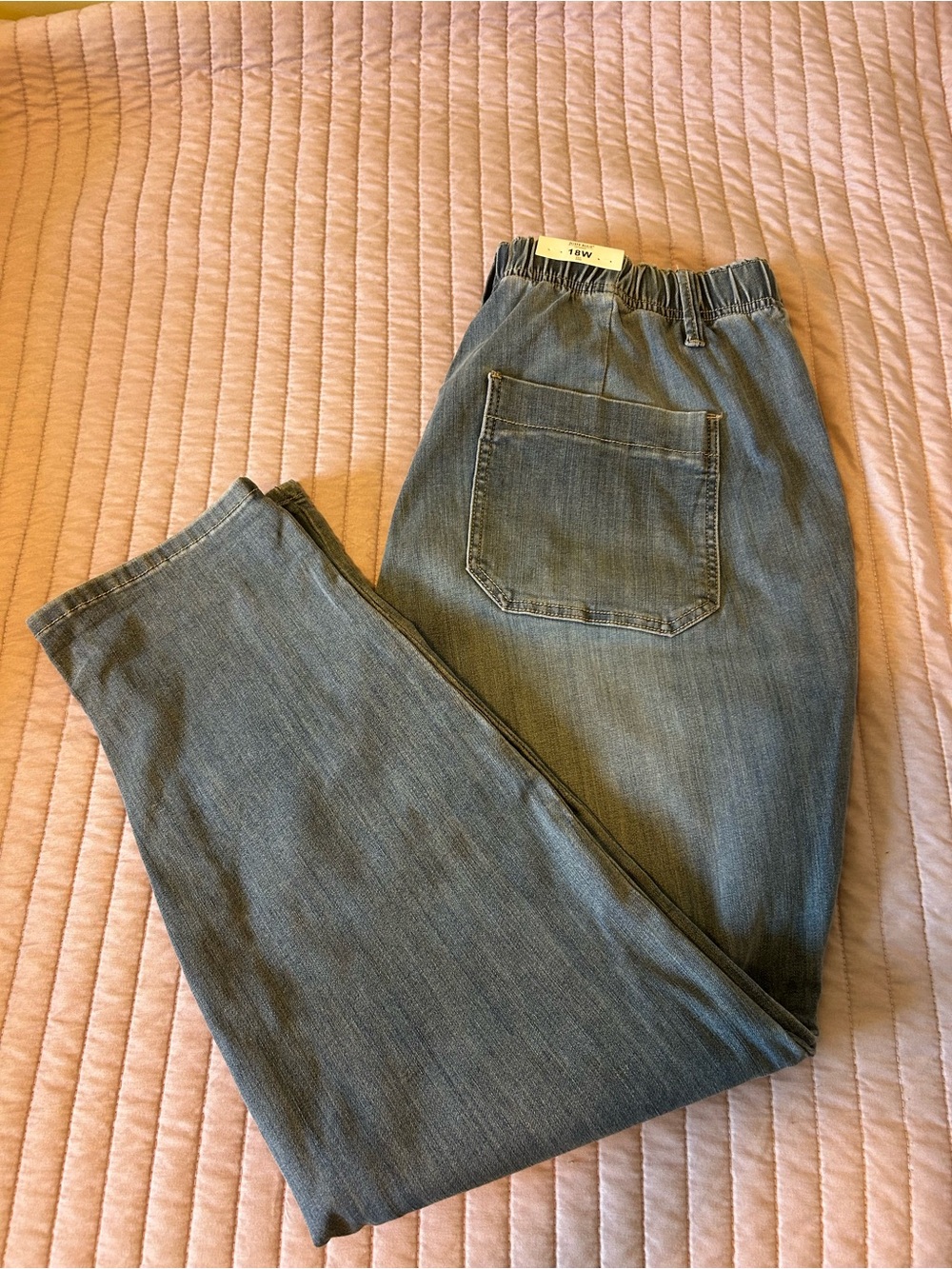 Judy Blue Coastal Blue Women's Relaxed Denim Jeans with Drawstring Waist - Picture 2 of 5